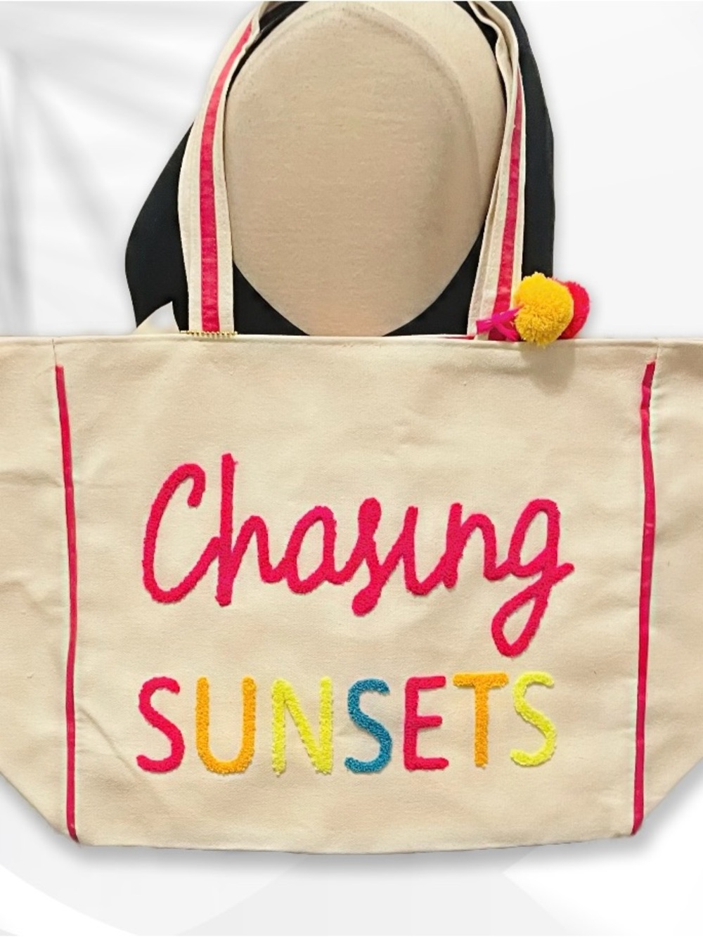 Lucky7 USA Chasing Sunsets Canvas Tote Bag